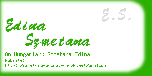 edina szmetana business card